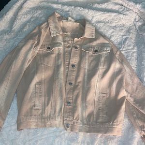 Tan shacket (thick material)